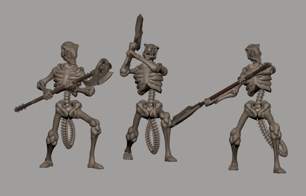 Lizard folk Skeleton Warriors