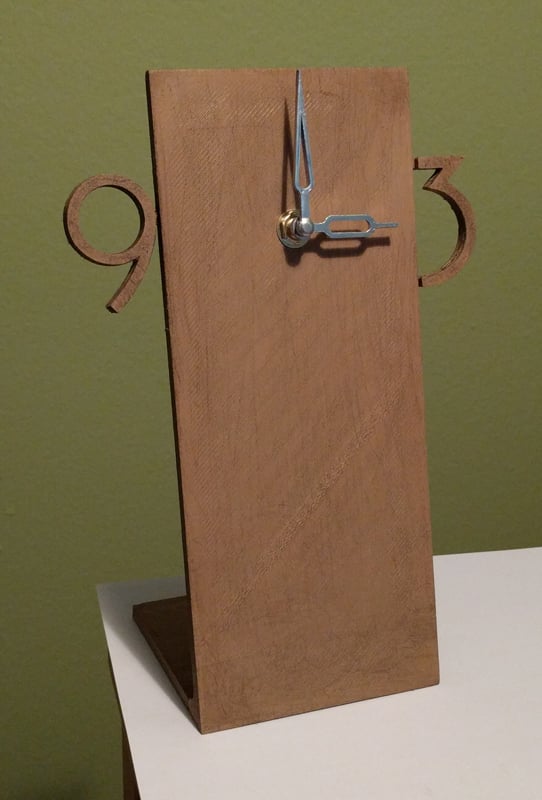 Midcentury Modern Table / Wall Clock