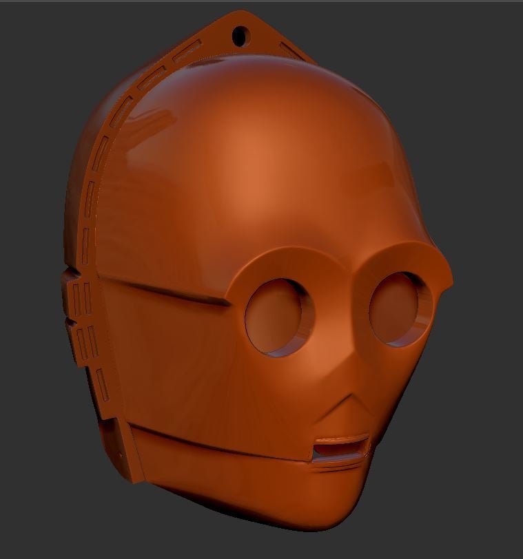 Modded Jesse_M C-3PO Head