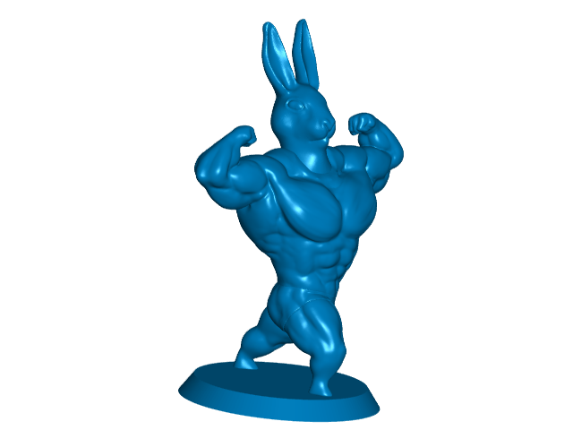 Ultra Swole Rabbit Bunny Bodybuilder