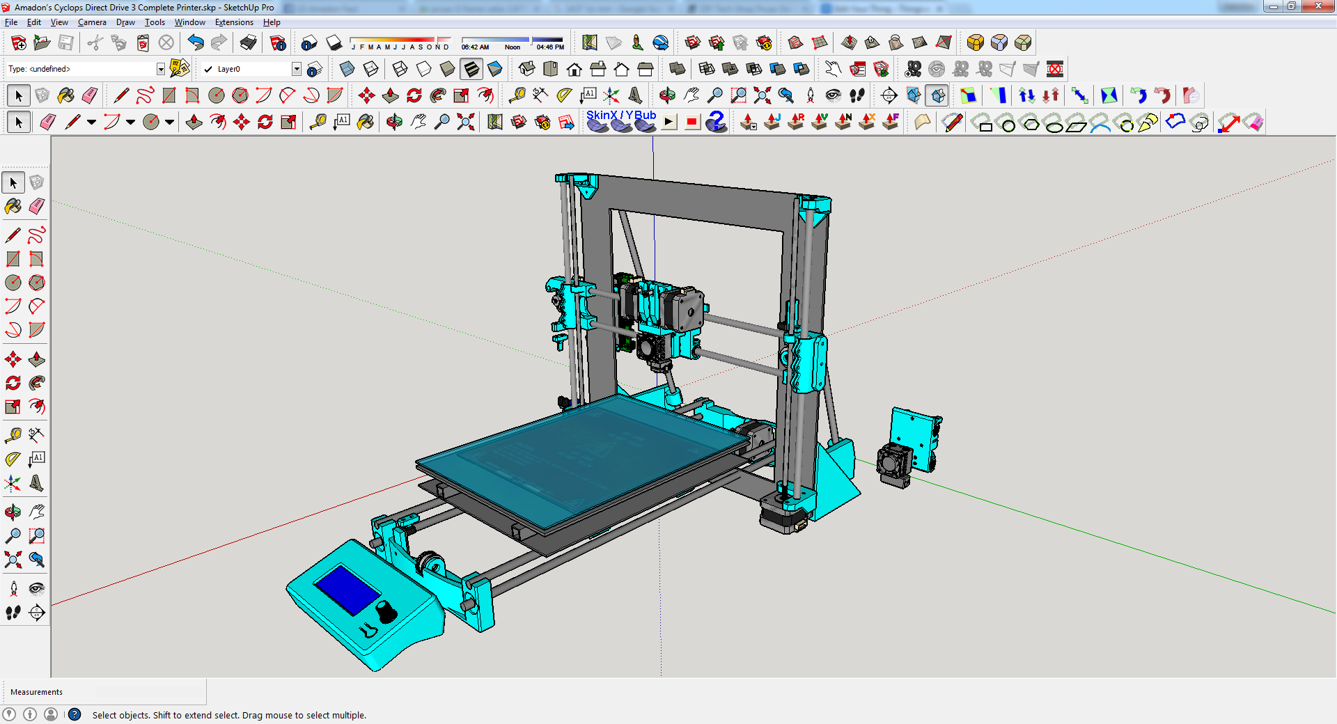 Amadon's Prusa i3 - Wilson hybrid complete printer