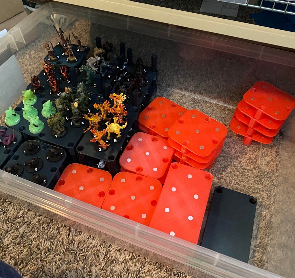 Magnetic Storage Shelves for 28mm Based Minifigs