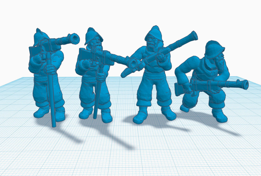 Heroscape: Musketeer 1 (All Poses)