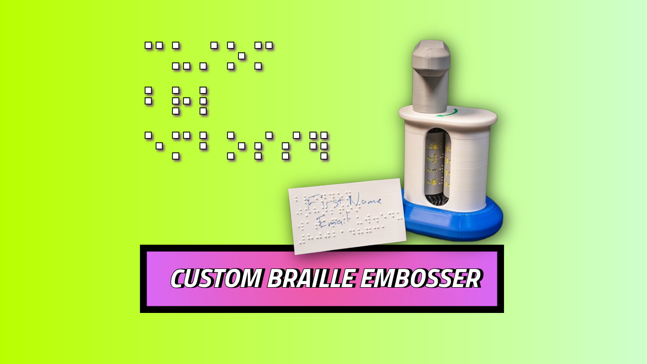Custom Braille Card Embosser - Hand Operated