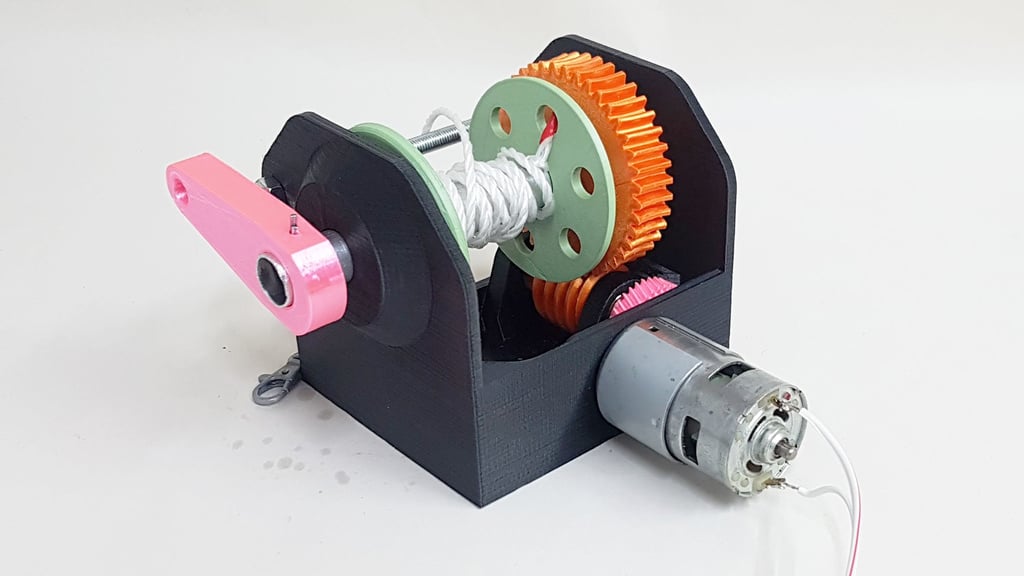 3D printed high torque gearbox – Building an electric hoist – worm gearbox