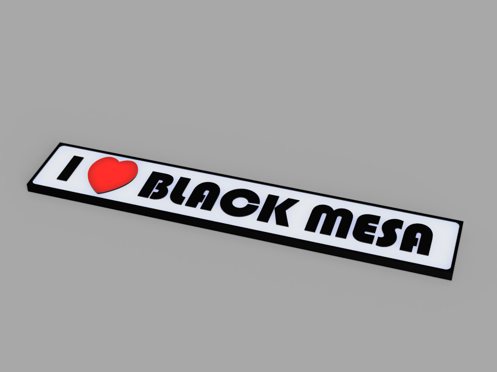 Black Mesa Plaque