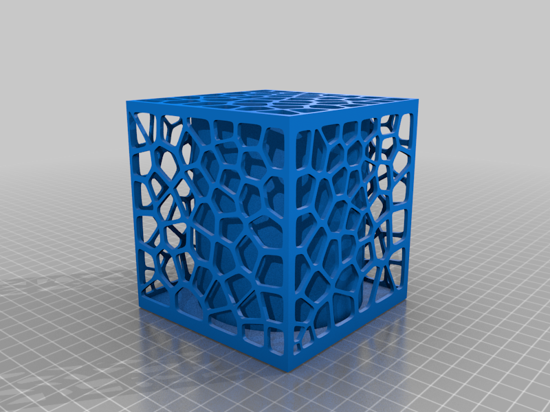 Voronoi Cube Lamp