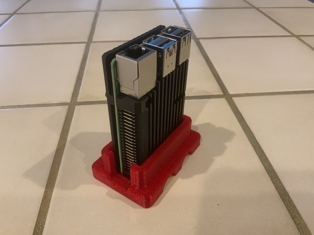 Vertical Stand for Raspberry Pi with Heat Sink Case