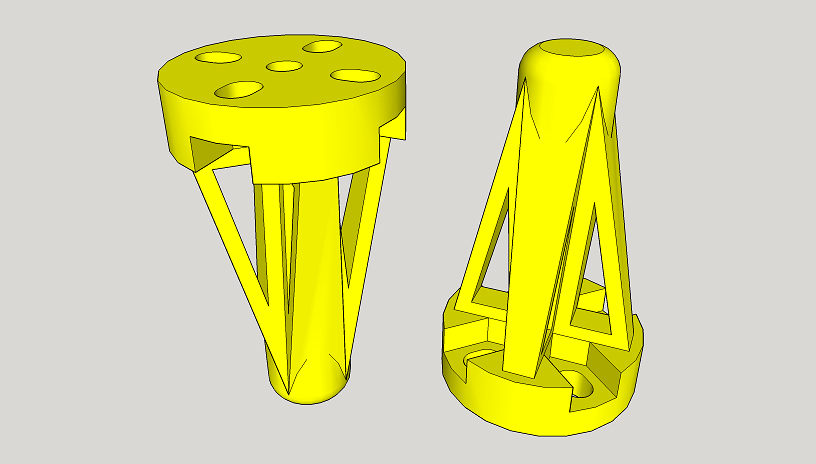 Multirotor Landing Gear, 19mm x 16mm Motor Bolt Pattern