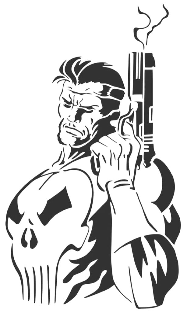 The Punisher Stencil 4