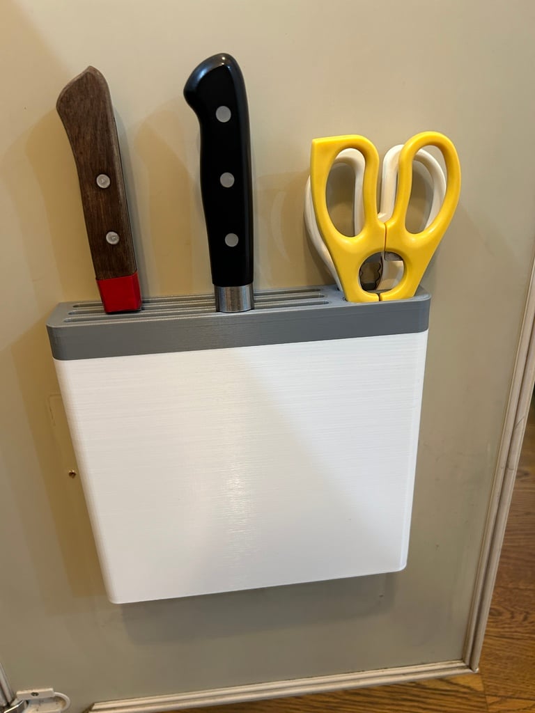 Inside The Kitchen Door Knife & Scissors Holder