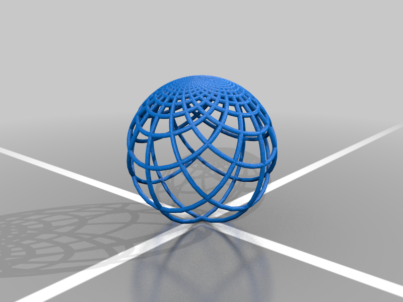 Inverse Stereographic Projection of a Grid