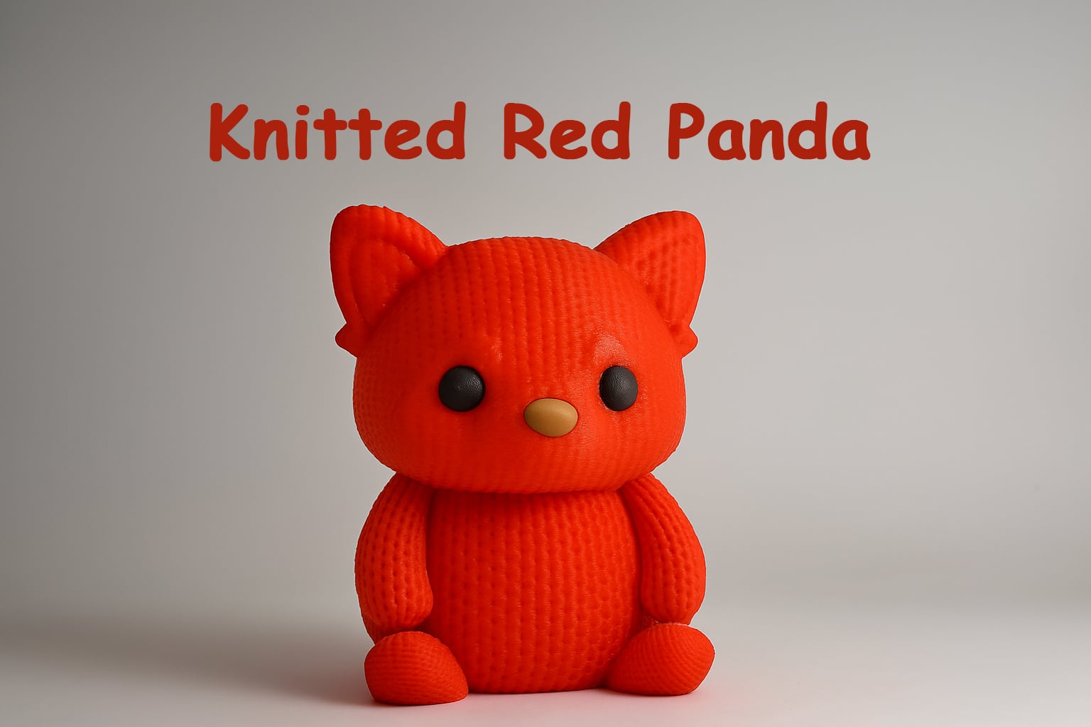 Knitted Red Panda - NO-AMS - Cute Animals