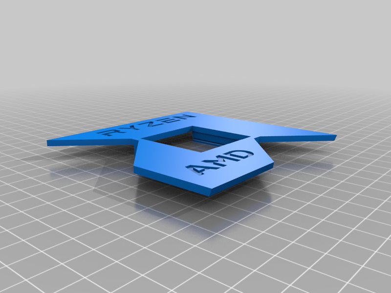 AMD Ryzen CPU Display Case - Customizable, Ryzen logo