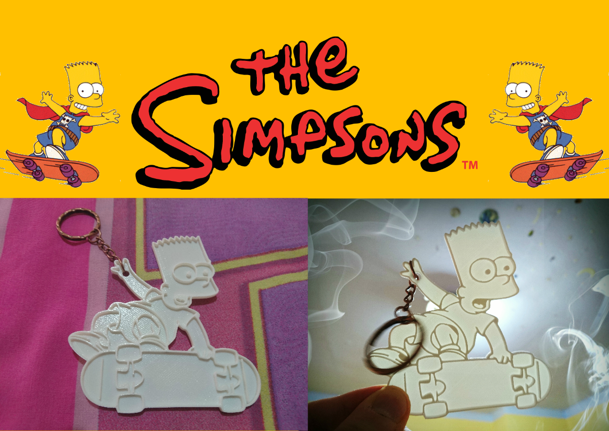bart keychain lithophane
