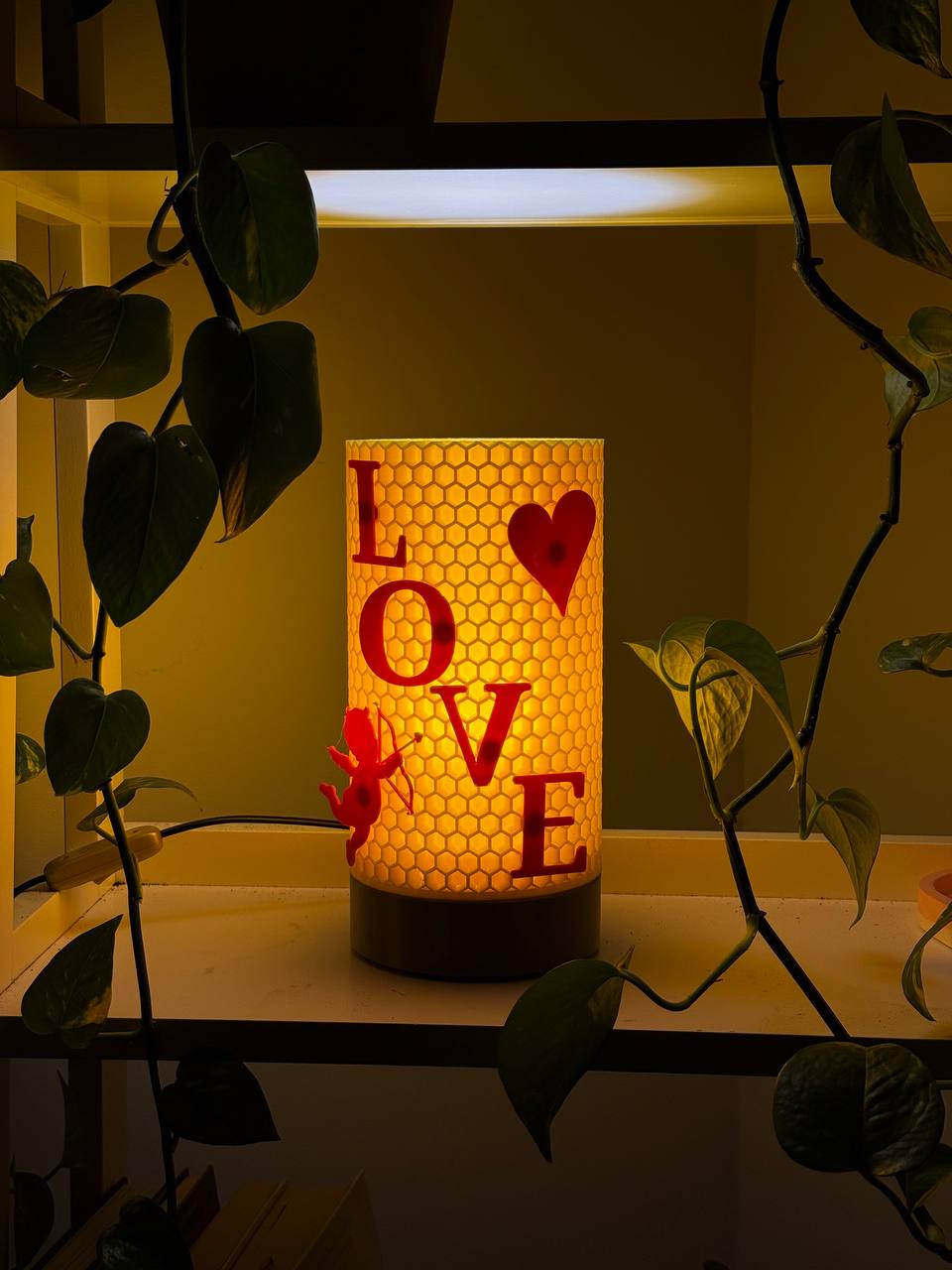 Valentine’s Day Honeycomb Lamp – Personal Remix (Printed Gift)