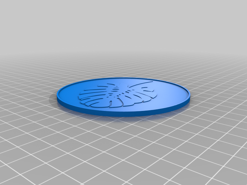 monstera leaf coaster