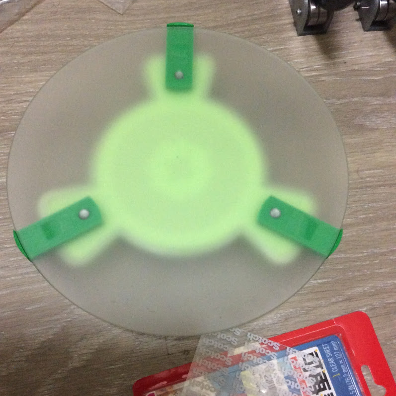 Ciclop 3D Scanner base 22cm dia glass wrapper