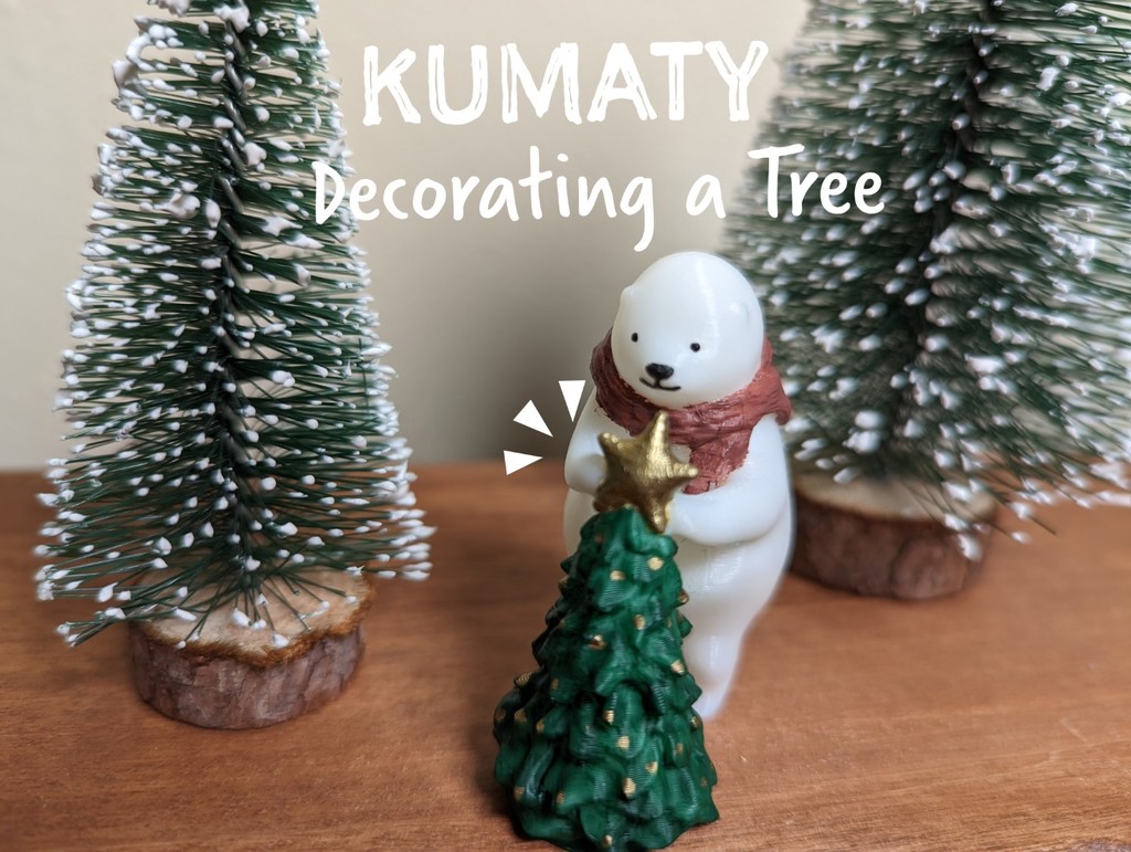 KUMATY : Polar Bear Decorating a Tree