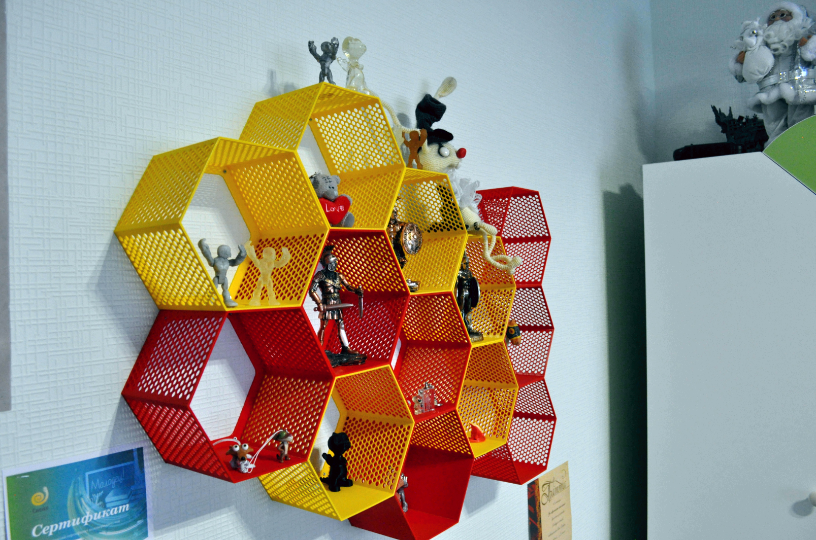 Hexagon fractal shelf