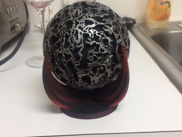 Needed an orb and stand for D&D game. This worked out well.