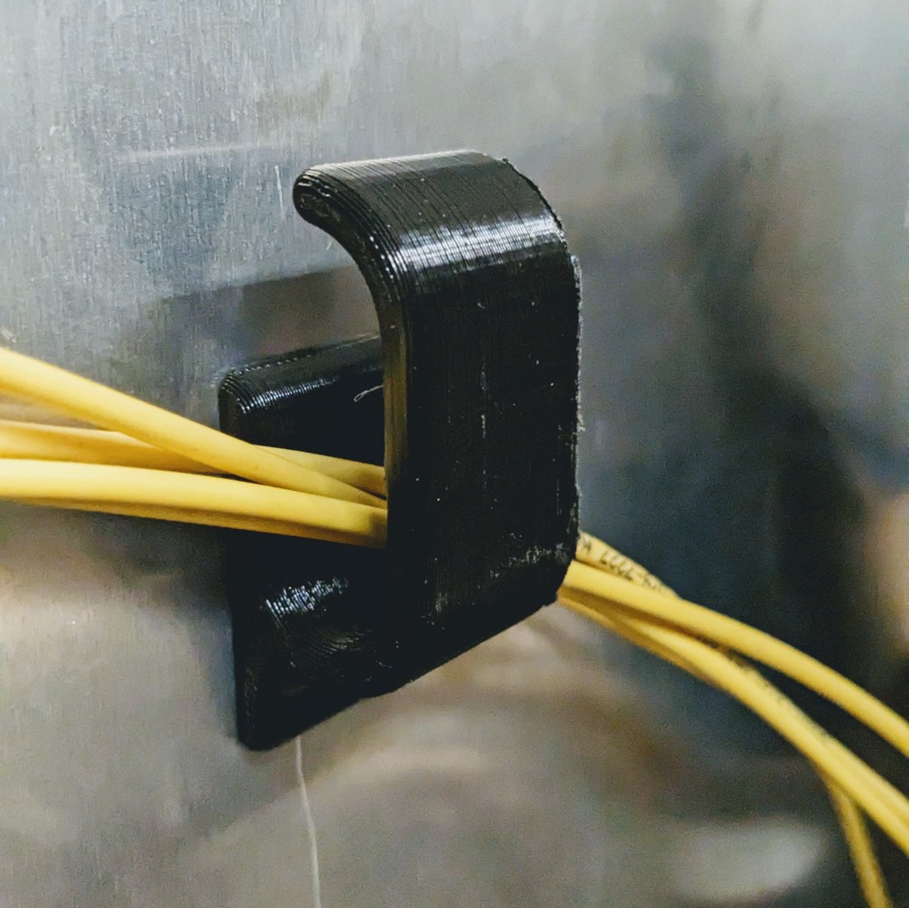 Cable wall hook (no holes)