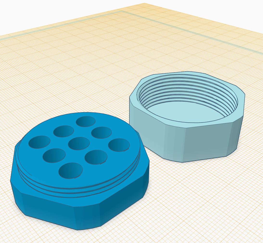 Compact MK8 nozzle box (9 nozzles)
