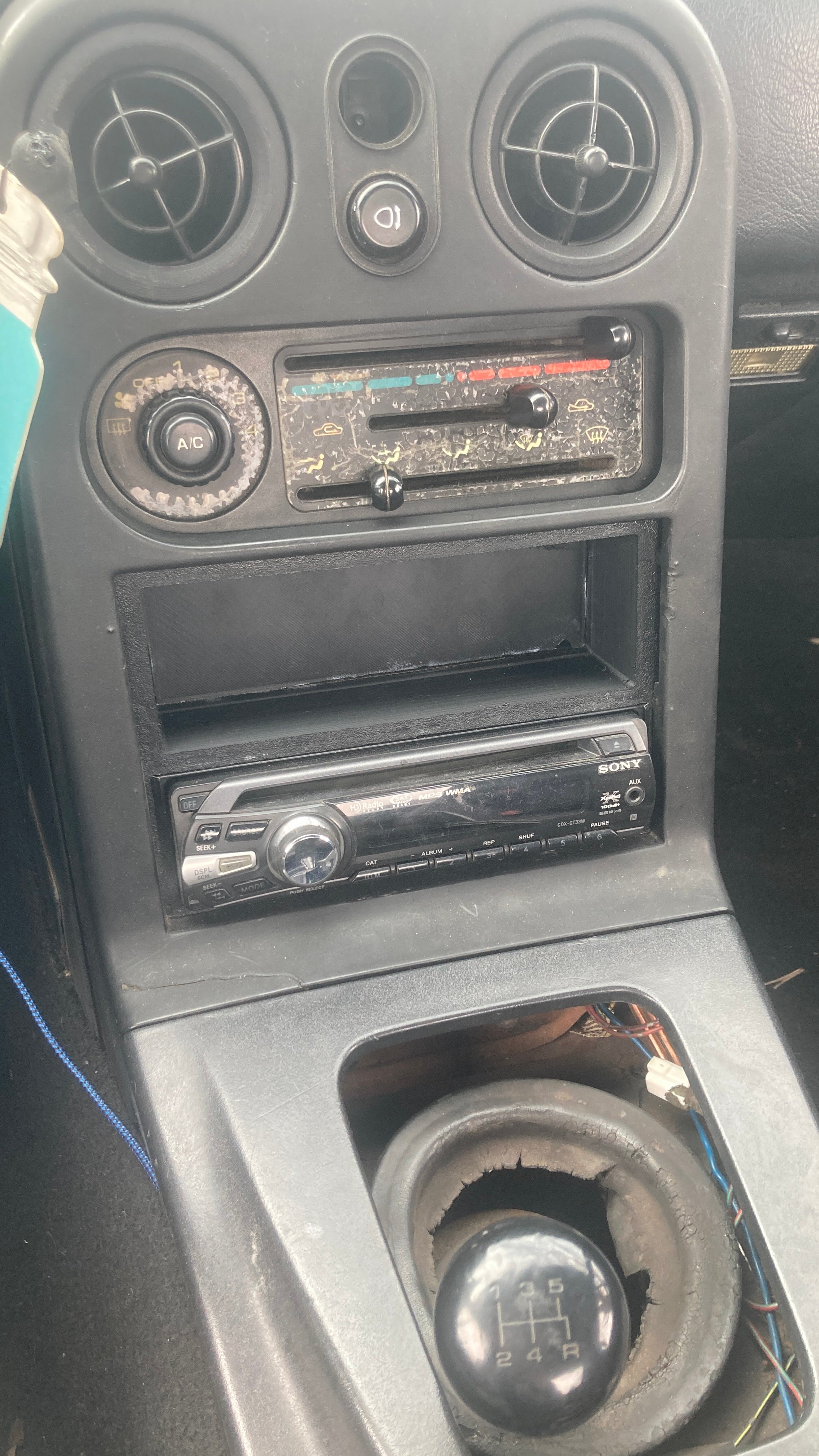 Miata NA  Radio  1 Din  Bezel  + Cubby