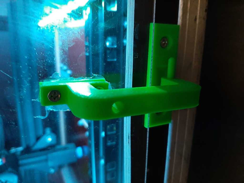 Ikea Lack Printer Enclosure - Door base with printed pin