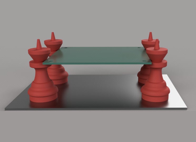 Soporte PCB de ajedrez / PCB Holder Chess