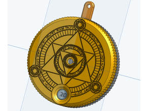 D20 Interactive Pocket Watch / Ratchet / Spinner 3D model