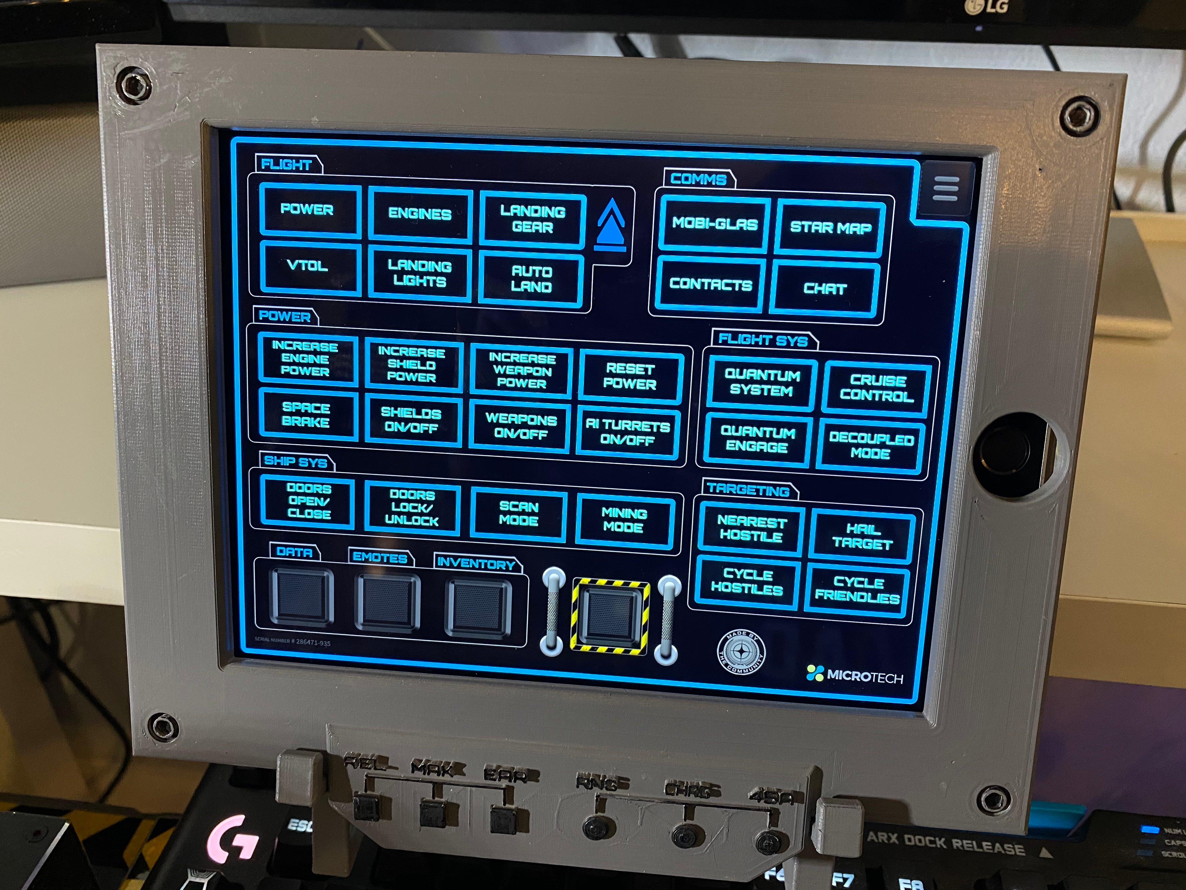Star Citizen iPad Mini MFD