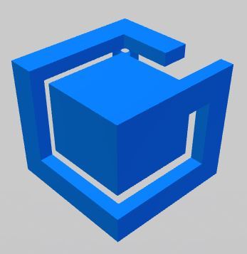 Game Cube Logo - Keychain 
