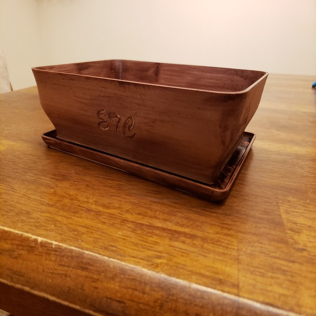 Bonsai Pot w/Drip Tray
