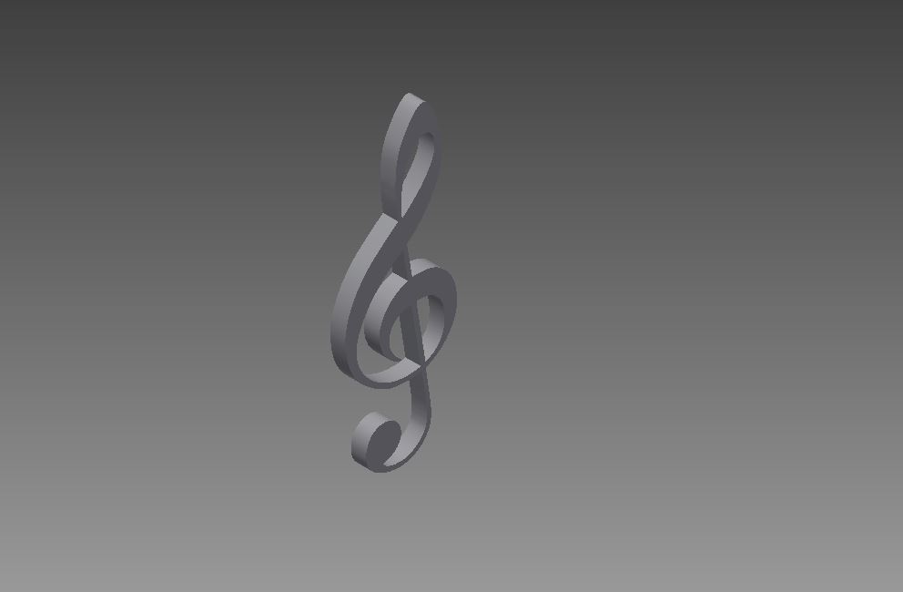 Treble Clef (Wall Decor/Keychain)