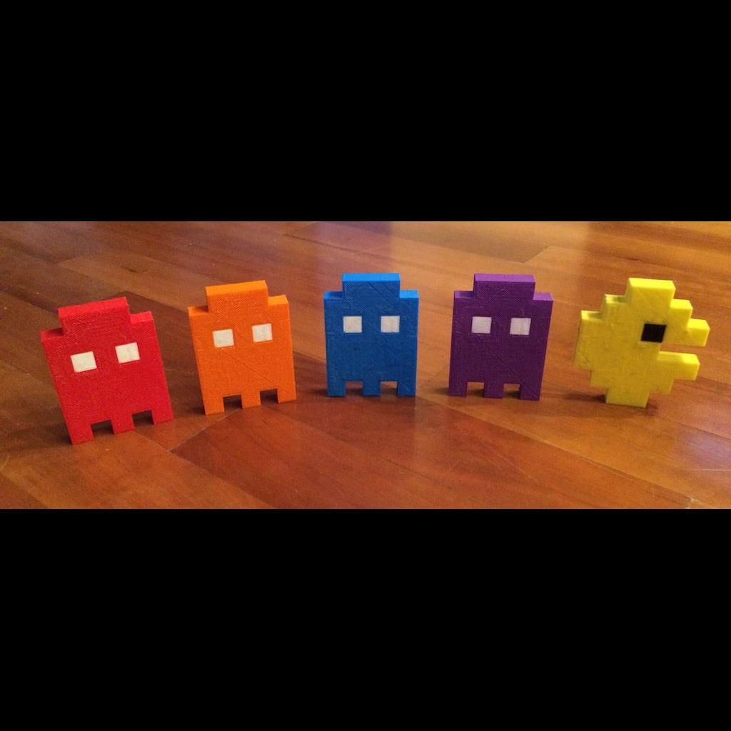 Pacman and ghosts