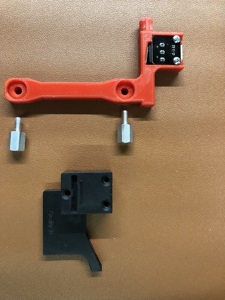 CR-10S Filament Detector Holder plus Filament Minimum Bend Guide