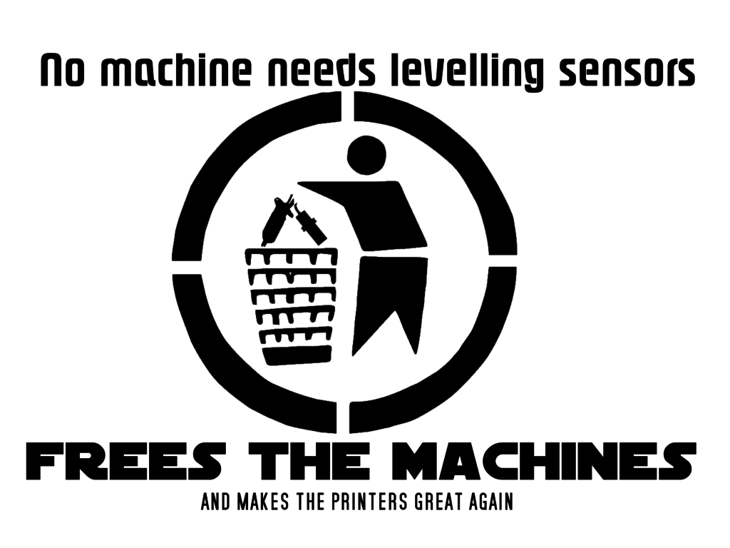 Free the Machines - Sign - "makes the printers great again" - Stamp litho sign MMU Ready