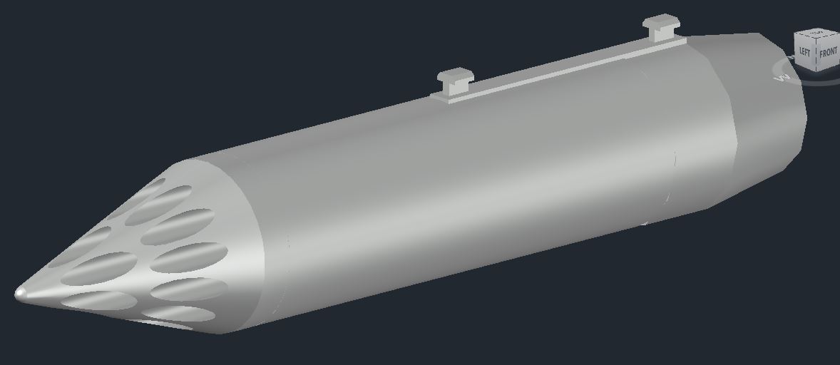 Rocket Pod with Aerodynamce cone for Freewing F-4