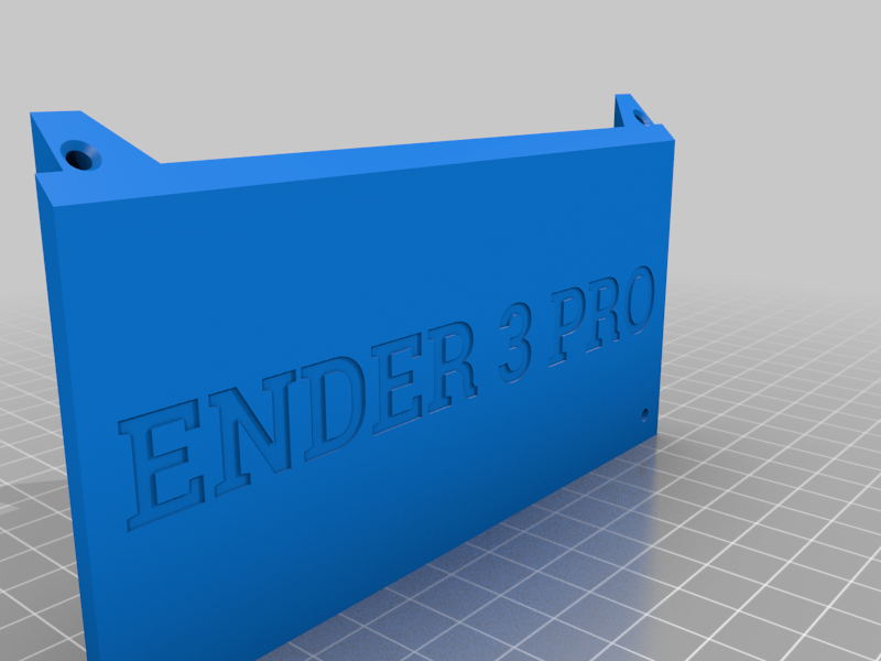 Ender 3 PRO Enclosure - Front text