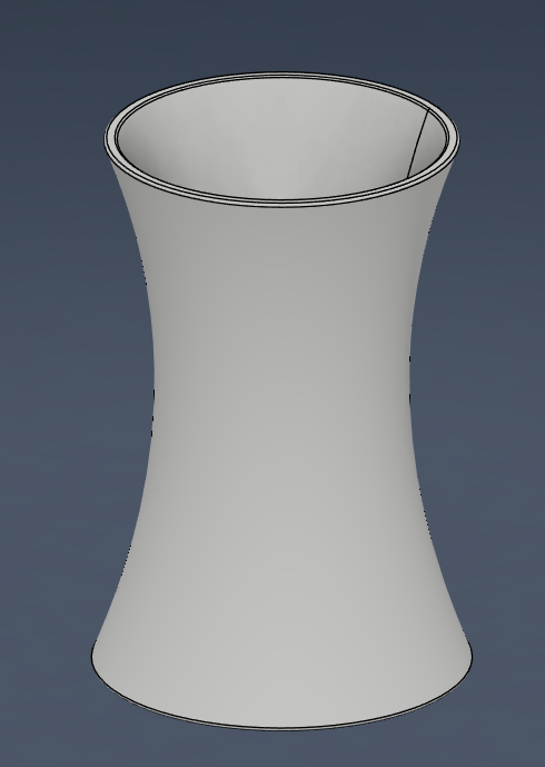 Modern Deep-Ribbed Ball Vase / Chiseled Ring Orb
