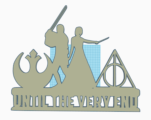 Star Wars/ Harry Potter cake topper
