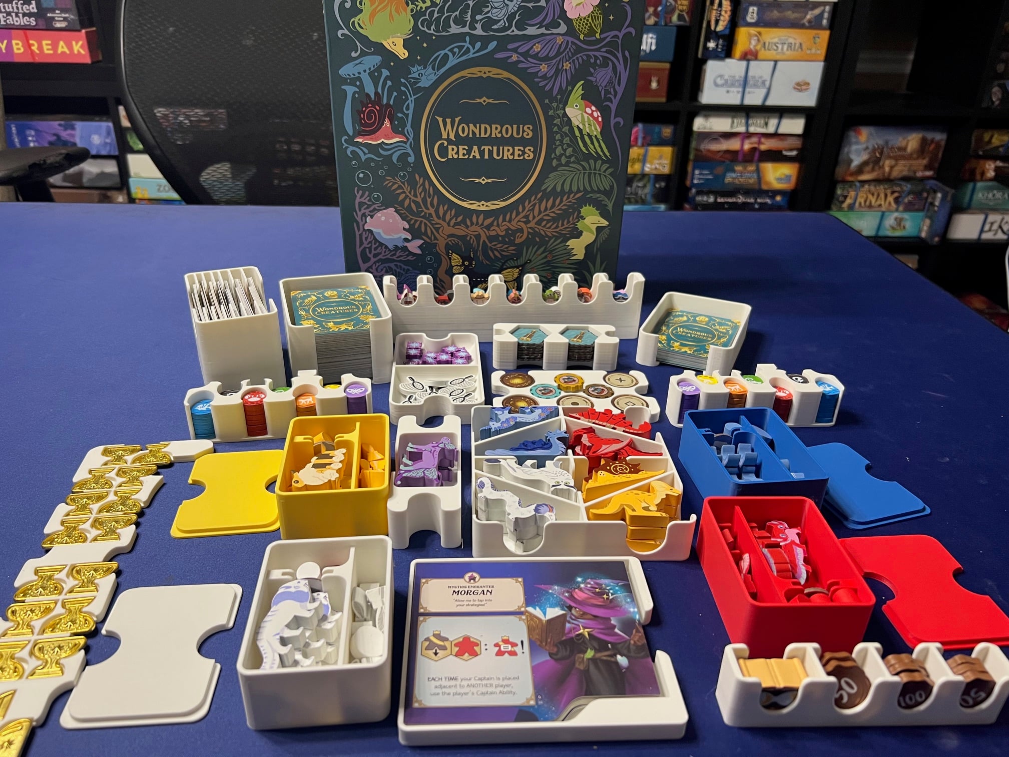 OLD VERSION Wondrous Creatures Board Game Functional Insert and Organizer