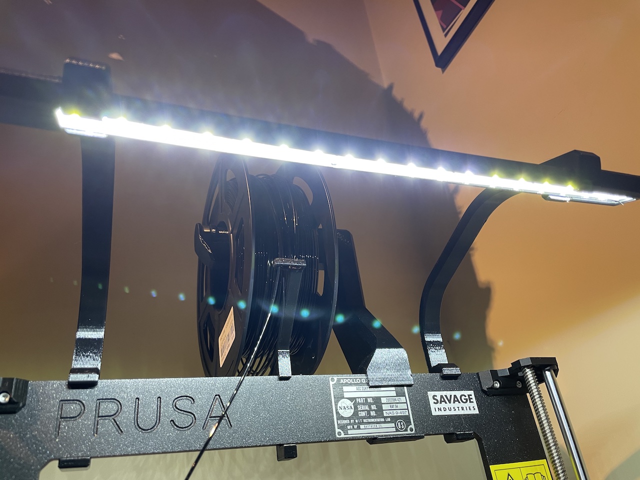 Prusa I3 MK3 / MK3s Lightbar for Generic 8mm LED strip