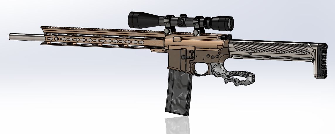 Simple Ar stock,mill spec buffer