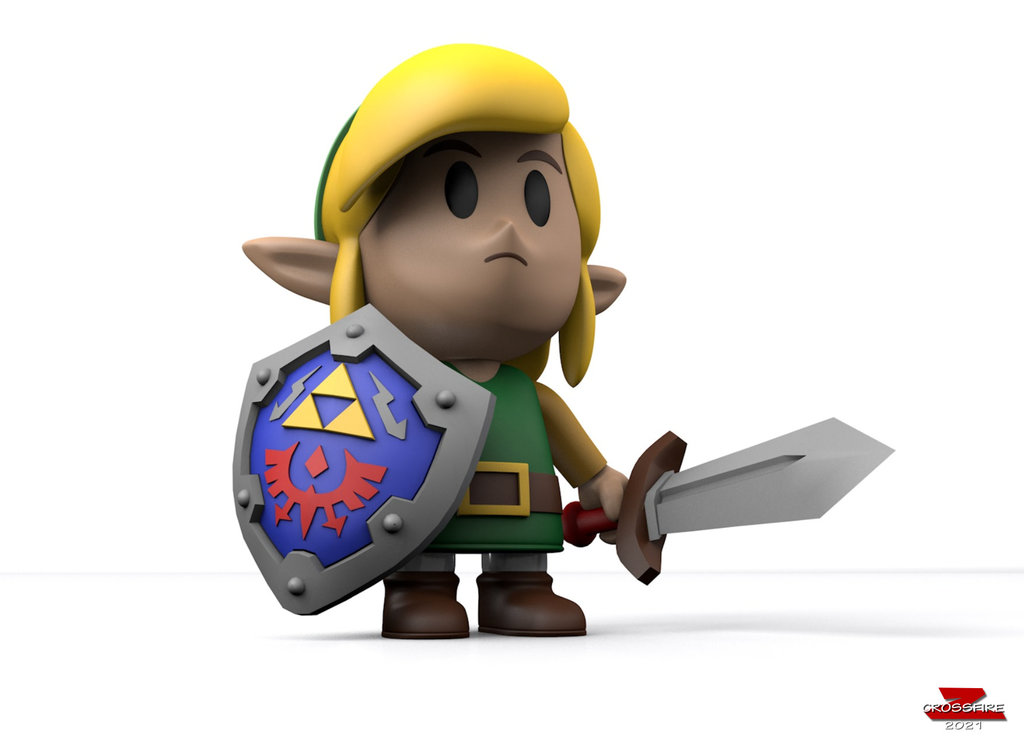 Link from Link's Awakening game- Multicolored