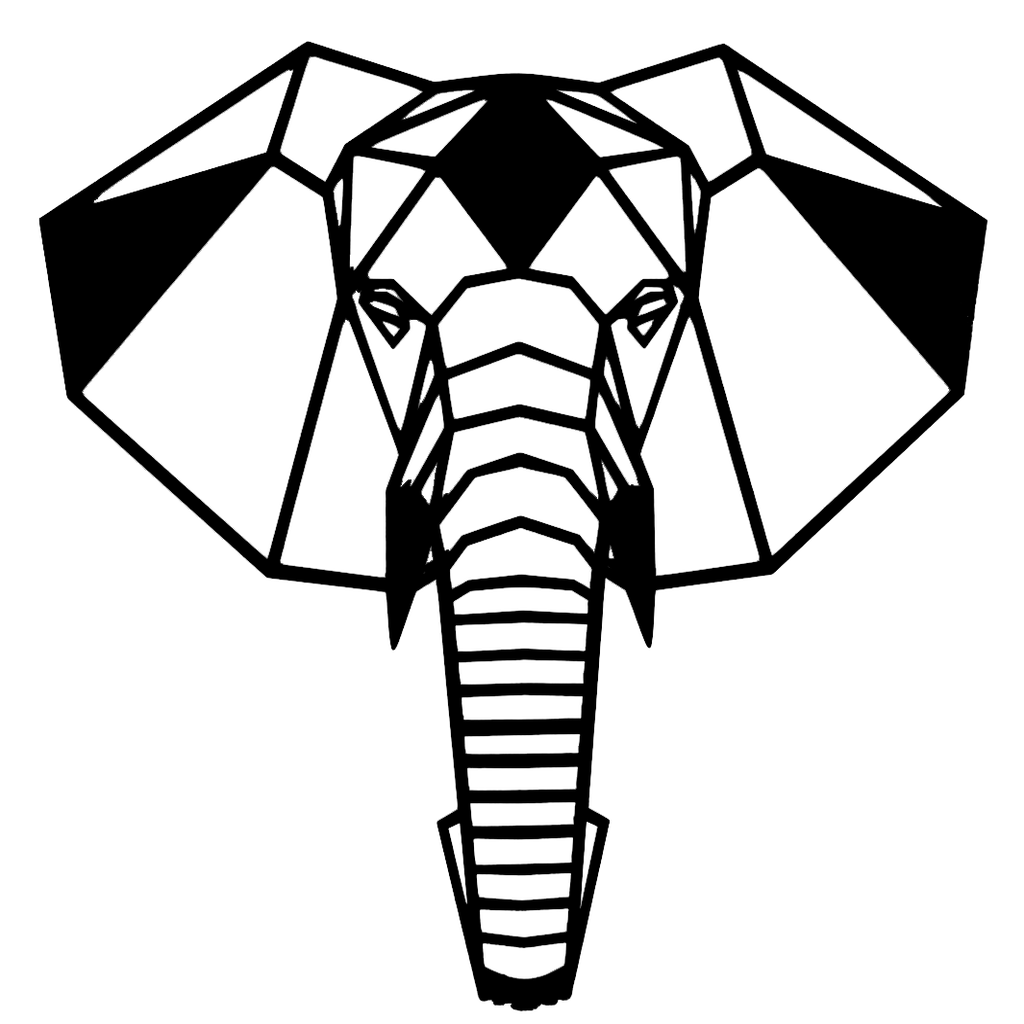 ELEPHANT 2D WALL ART DESIGN