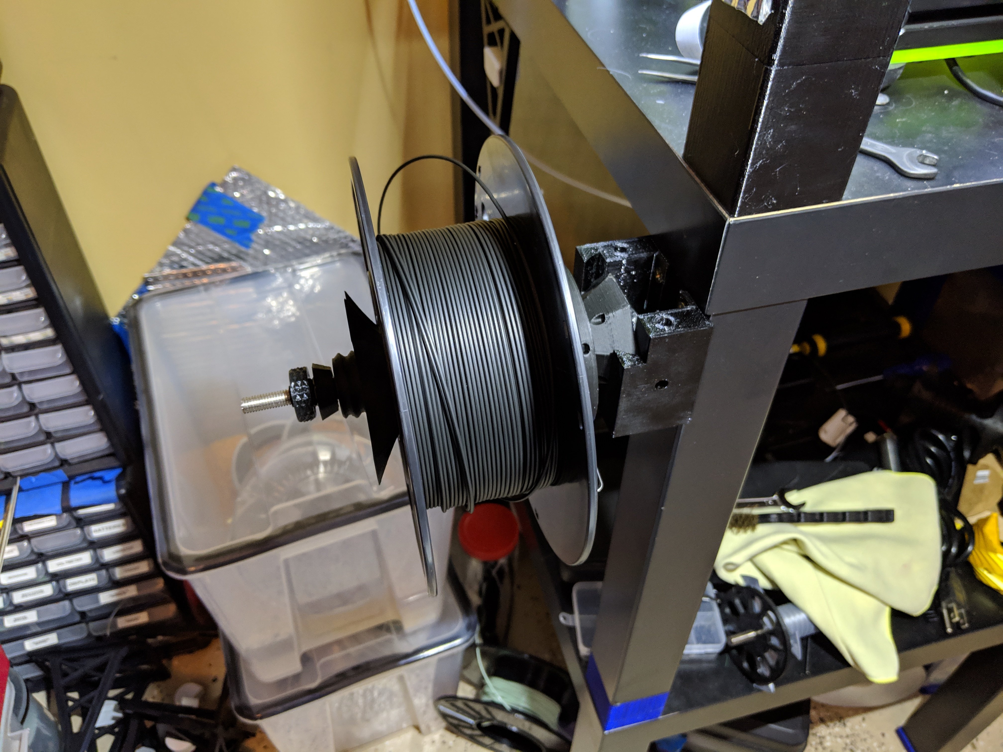 Parametric Hangable Any-Direction Continuous Slip Clutch with optional Auto-Rewind Universal Spool Holder