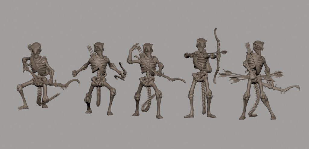 Lizard Folk Skeleton Archers