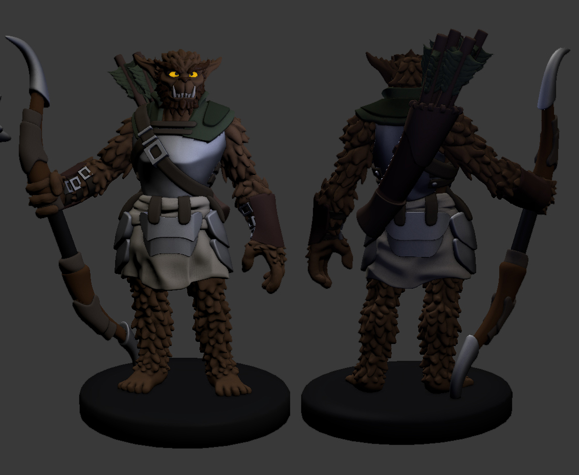 Image of Bugbear Ranger and Fighter Miniatures